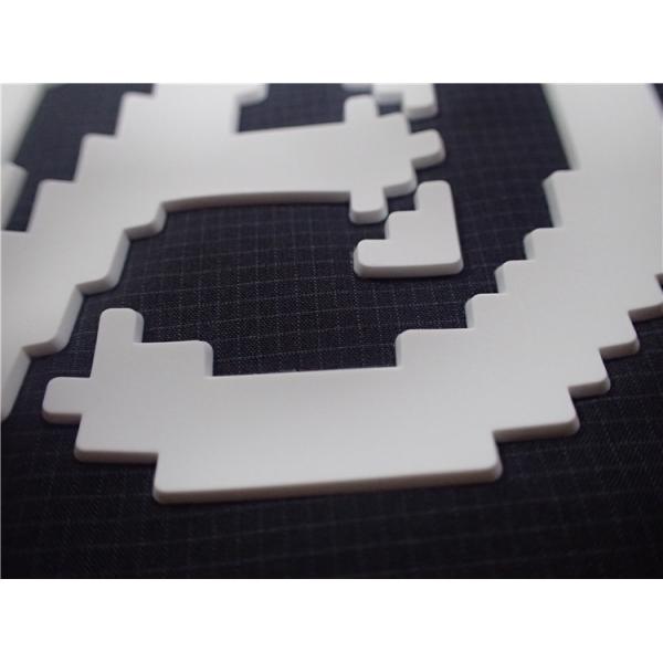 Buy Custom White Silicone Molding Heat Transfer Labels For Clothing 0.6MM Thickness at wholesale prices