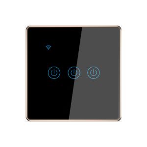 Tuya Smart Wifi Switch For Eu Standard 3 Gang Metal Bezel App Remote Schedule