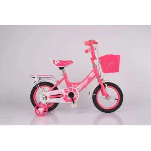 Bicycle size 12" Purple Carbon Steel Frame Two-Wheeled Bike with Sponge Seat