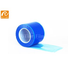 Quality Tattoo Dental Barrier Film Sheets Blue Colors With Sticky / Non Sticky Edge for sale
