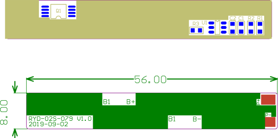 486079 2S1P Li Polymer Battery Pack 7.6V 4040mAh Oem Odm Available
