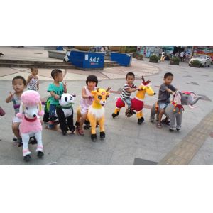 Gema / Mechanical Child Trojan / children's toys / Wooden Horses / non-electric