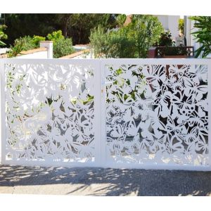 ODM Aluminum Folding Security Gates Exterior Aluminium Gate Profile Lightweight