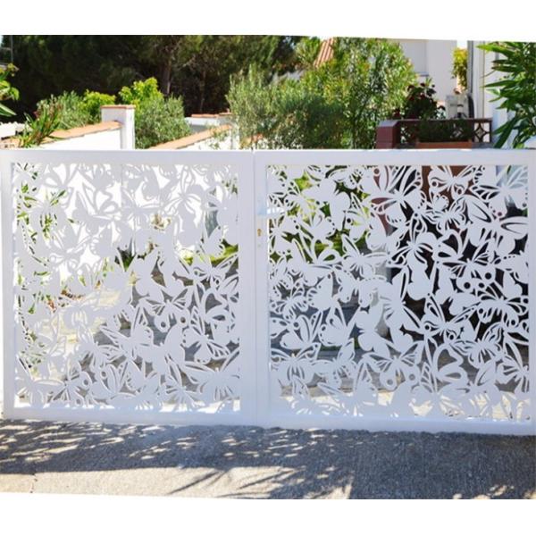 Buy ODM Aluminum Folding Security Gates Exterior Aluminium Gate Profile Lightweight at wholesale prices