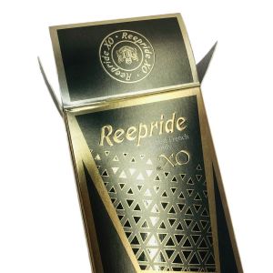 FSC Wine Packing Boxes , Cardboard Wine Packaging Gold Foil Stamping