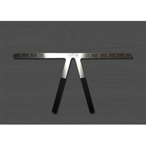 Three Point Permanent Makeup Eyebrow Ruler , Eyebrow Design Tool Manual Tattoo