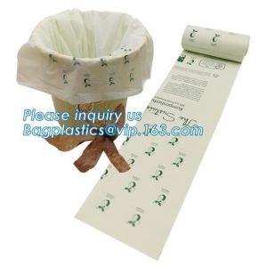 100% Compostable Vest Carrier Plastic Biodegradable Shopping Bag With EN13432