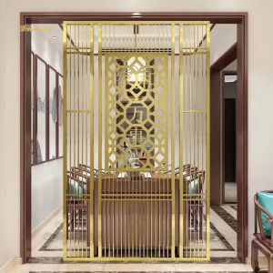 Mirror Rose Gold Metal Room Divider 200x300mm Laser Cutting