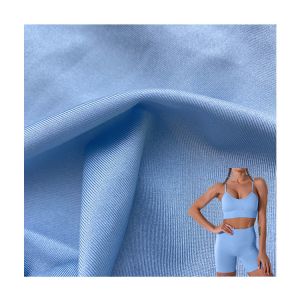 Polyester Spandex Scuba Lycra Fabric UV Resistant 4 Way Stretch 55D for Yoga Set