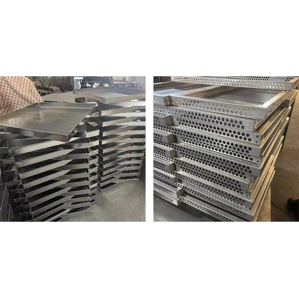 Food Grade 18x26 Inches Stainless Steel 316 Metal Welded Perforated Drying Trays For Herb
