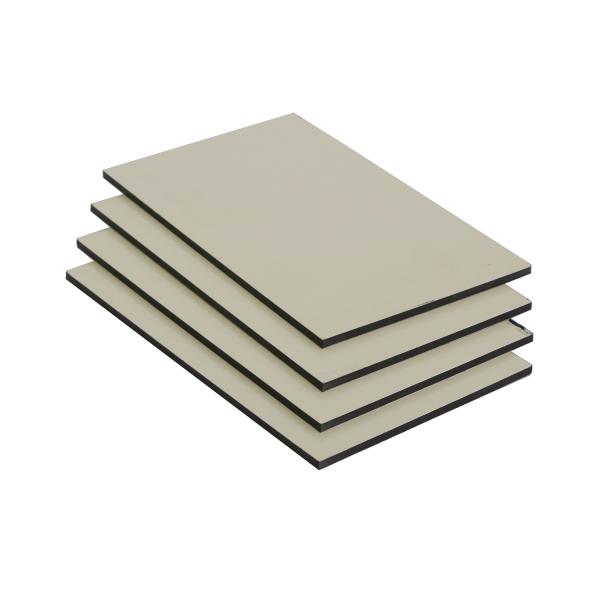 Buy Grey Sturdy PVDF Aluminum Composite Panel Sheet Thermal Resistant at wholesale prices