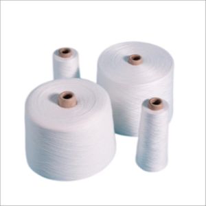 Quality 40/2 Raw White 100% Polyester Spun Yarn On Paper Cone 1.67kgs / Cone for sale