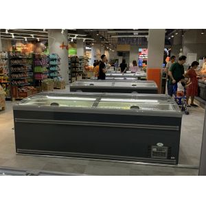 Sliding Door Commercial Combination Island Freezer For Frozen Food