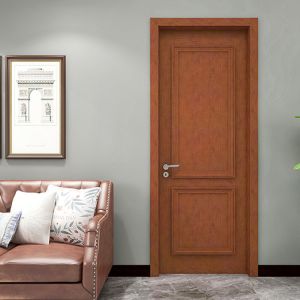 Modern Fireproof Solid Oak Wood Door Leaf Thickness 50mm