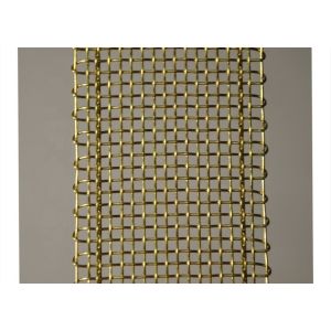 SS 316 Woven Copper Wire Mesh Screen 2mm diameter Edge Wrapped