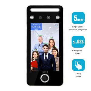 Dynamic AI Face Recognition Terminal LINUX System 200W Infrared Camera For