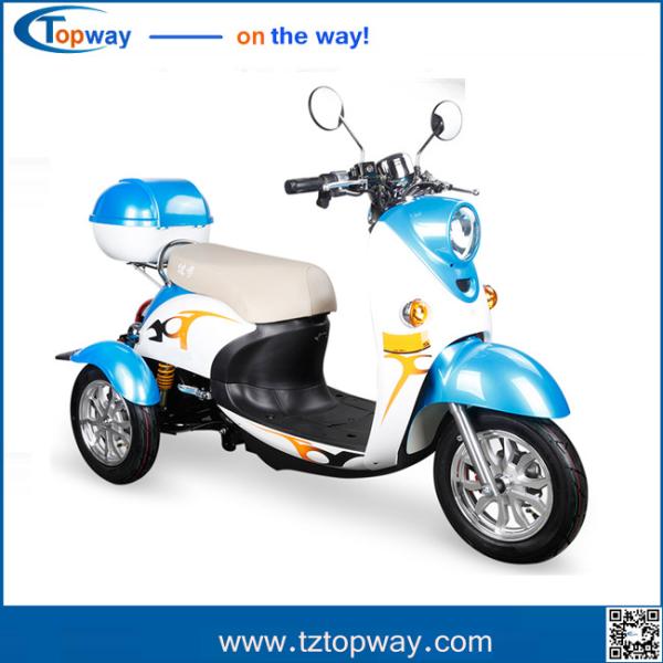 Passenger Use For and 500 - 650W Power electric tricycle for elder disable