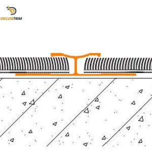 Self Adhesive Metal Carpet Transition Strip Shiny Silver With Grippers