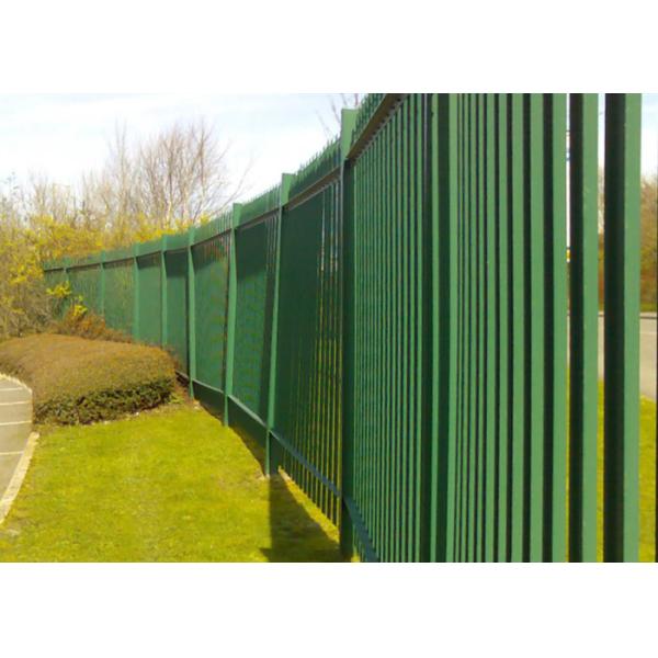 Buy 6m Pvc Coated Steel Palisade Fencing D / W Pale 65mm For Commercial Properties at wholesale prices
