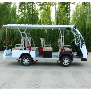 LED Headlights And Taillights Electric Tour Guide Car For Guided Tours