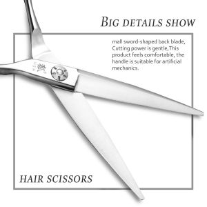 Durable Hair Salon Shears UFO Screw Smooth Handfeel High Precision