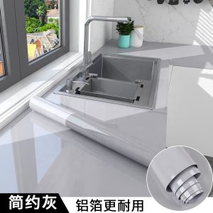 Marble Design High Glossy Self-Adhesive Kitchen Wallpaper with Heat Resistant