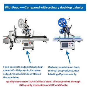 FK-622 Desktop Labeling Machine for Small Businesses Flat Top and Bottom Auto