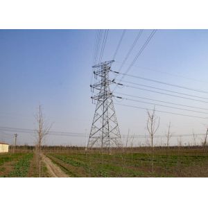 Terminal 110KV Steel Electrical Transmission Tower For Power Distribution