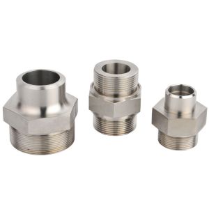 Stainless Steel Male Hexagon Drive Pipe Fitting Nipple with External Thread as