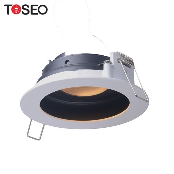 GU10 Anti Glare Downlights Fixtures White 90mm Cut Out Downlights
