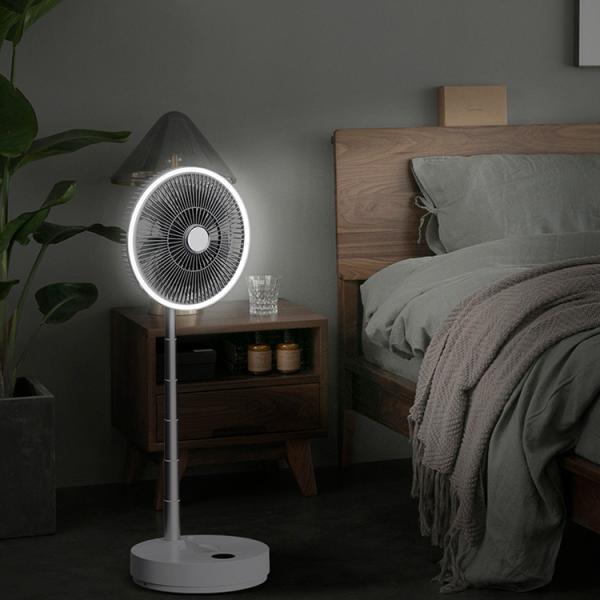 HY f3 Adjustable Height Electric Fan with Powerful Wind and Large Stand Suitable