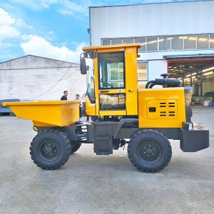 Hot Sale 1ton 3ton 5ton Mini Wheeled Site Dumper Self Loading Drum Dumper
