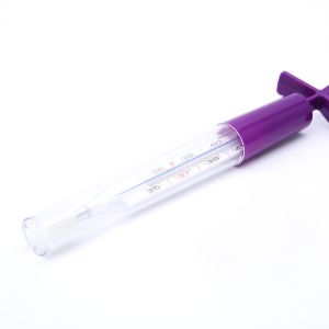 mercury free thermometer with shake off plastic case