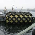 Polyurethane Marine Floating Foam Fender With Tyre And Chain