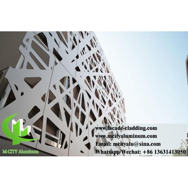 Laser Cut Pattern Aluminum Cladding Panel with Powder Coated Surface and Customizable Design