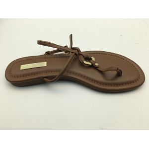 China close Toe Casual Womens Flat Sandals With Rubber Sole Material on sale