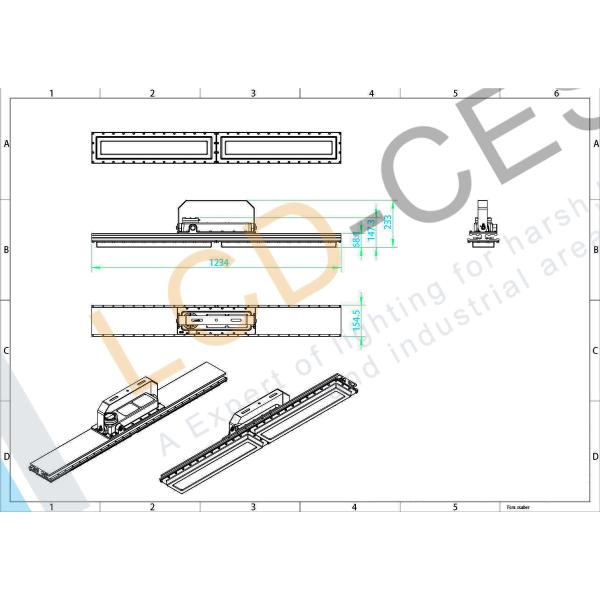 Hazard Area 3000k 150w Zone 1 Atex LED Flood Light