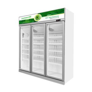Three Door Refrigerator Beverage Soft Drink Energy Dinks Display Chiller
