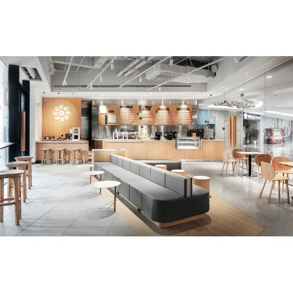 Buy Luxurious Restaurant Booth Style Dining Set Wooden Furniture Customized Design at wholesale prices