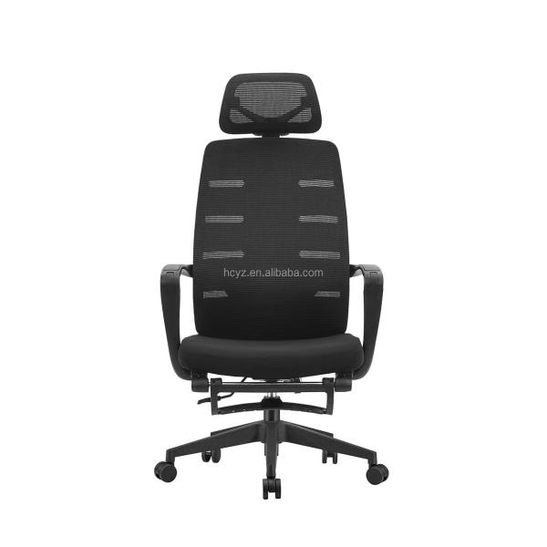 Fabric Office Manager Chair with Adjustable Headrest and 165 Degree Reclining Feature