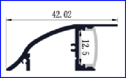 LED Rigid Strip Light Up And Down Luminous And Three-Sided Luminous Line Lamp Housing PXG-4215 Series