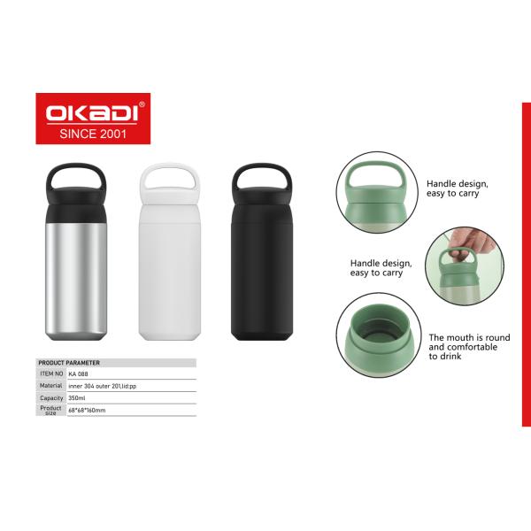 12OZ Tumbler stainless Steel Coffee Mug Double Wall Vacuum Insulated Tea Cup With Lid Travel Mugs Lovely Kids Cups For Milk