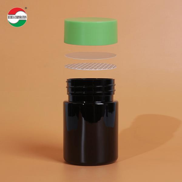 Food Grade PET Plastic Bottle Plastic Jar For Pet Nutrition Vitamins With Screw Cap