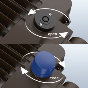 Bronze IP65 LED Parking Lot Lighting 3500K 4000K 5000K Selectable