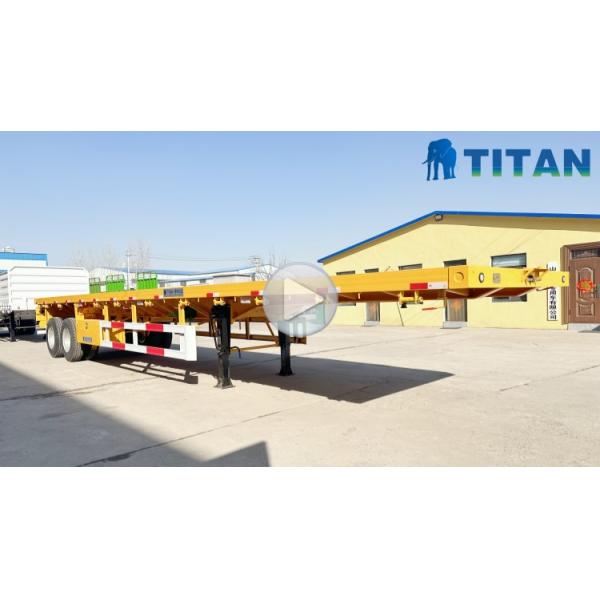 TITAN 2 Axle 40 Ft Titan Flatbed Trailers for Sale