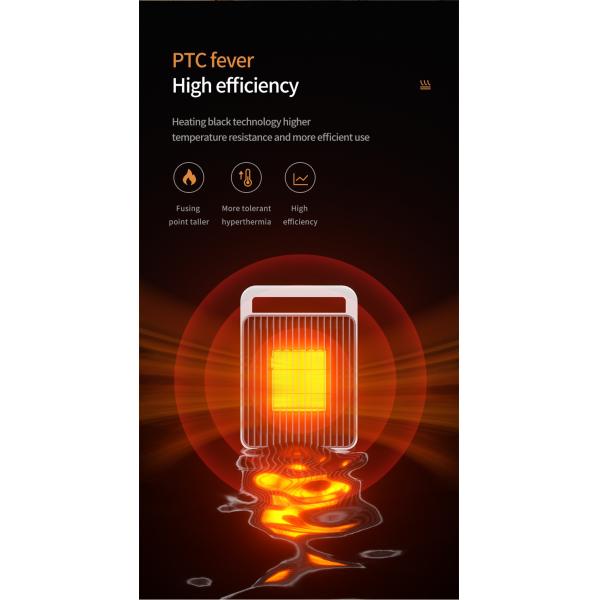 Portable Desktop Heater Lightweight and Portable 150*103*210MM for Office Room Home
