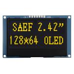 2.42-Inch Yellow OLED Display With 128x64 Resolution And 7-Pin SPI Interface