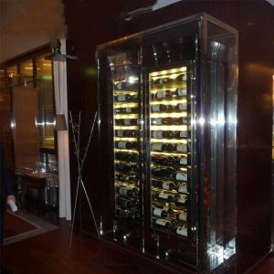 Coating Stainless Steel Bar Cabinet Waterproof Modern Wine Storage Cabinet