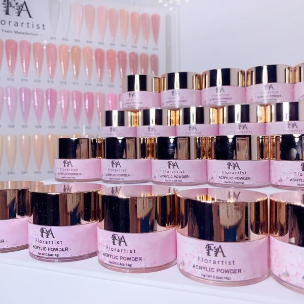 60 Colors High Quality Custom Nail Acrylic Powder Wholesale 3 in 1 Bulk Dipping Acrylic Powder for Nails Vendors