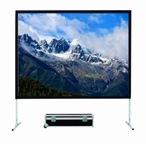 Front Rear 200 Inches Foldable Projector Screen Frame Matt White